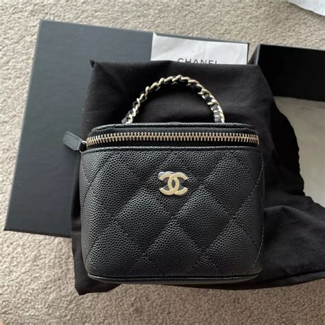 chanel vanity mini vs small|chanel mini vanity bag.